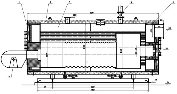 臥式燃油氣熱水鍋爐